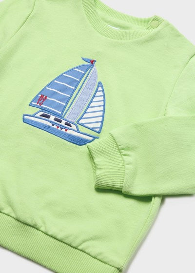 Sudadera con motivo estampado para bebé Sku 1414 Color 32 Melon