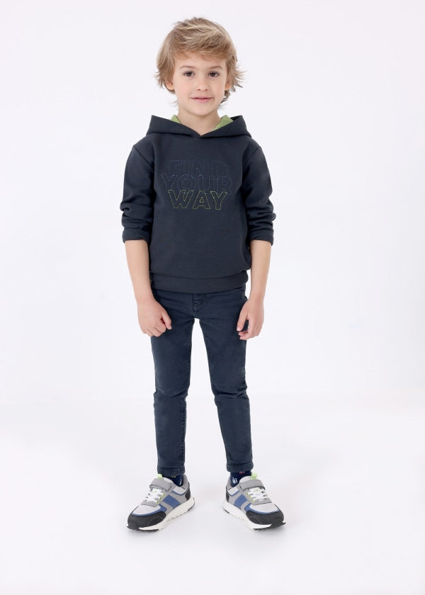 Sudadera contraste capucha niño MAYORAL Ref. 13-04428-035 Deep Blue