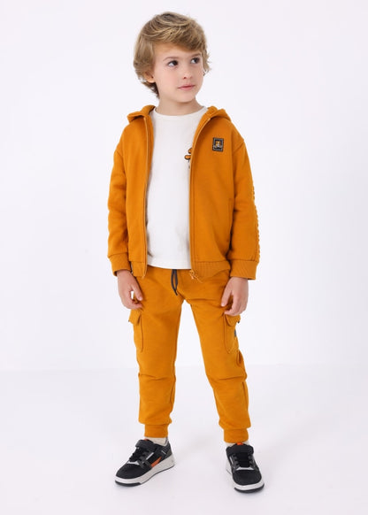 Sudadera cremallera adorno relieve niño MAYORAL Ref. 13-04444-068 Ocre