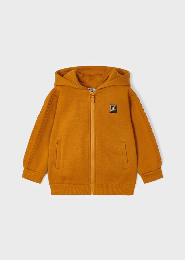 Sudadera cremallera adorno relieve niño MAYORAL Ref. 13-04444-068 Ocre