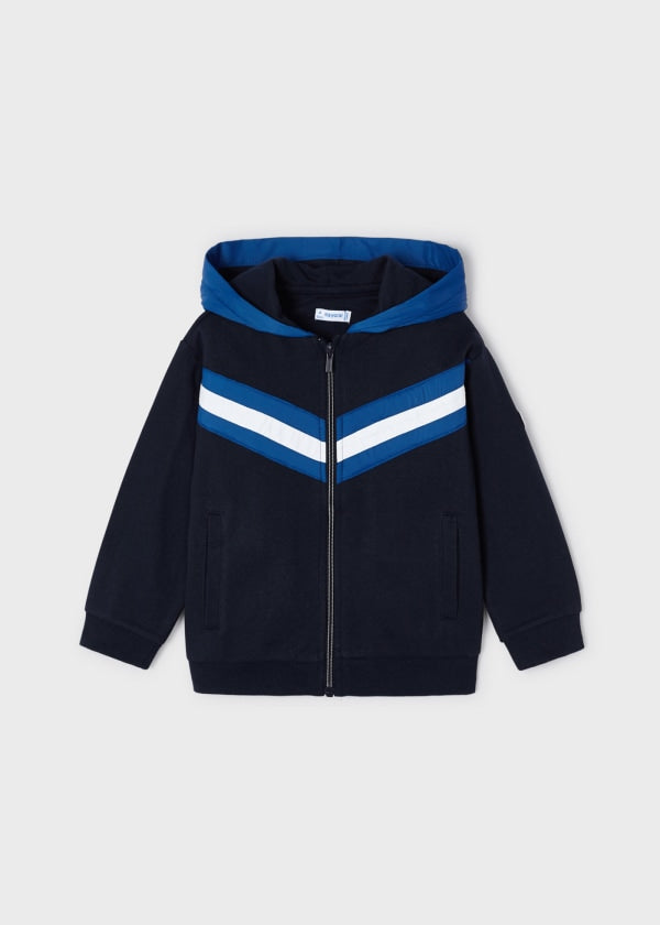 Sudadera cremallera combinada niño  Ref. 13-04446-069 Asfalto