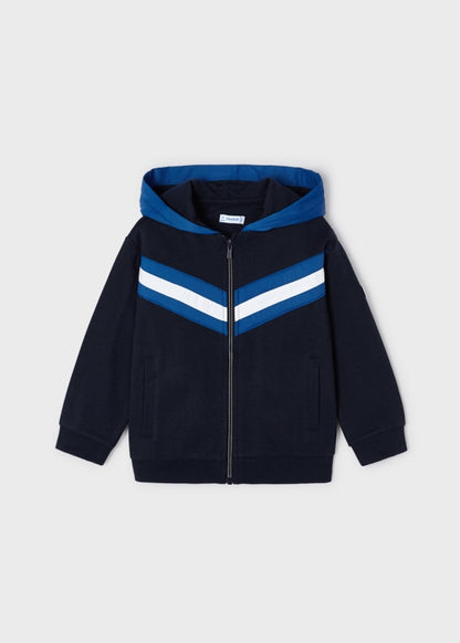 Sudadera cremallera combinada niño  Ref. 13-04446-069 Asfalto
