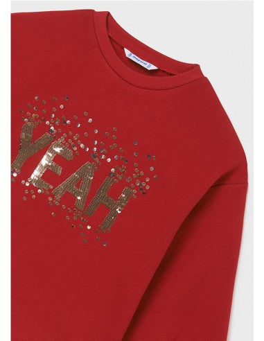 Pullover Felpa MAYORAL SKU 7471 Color Rojo