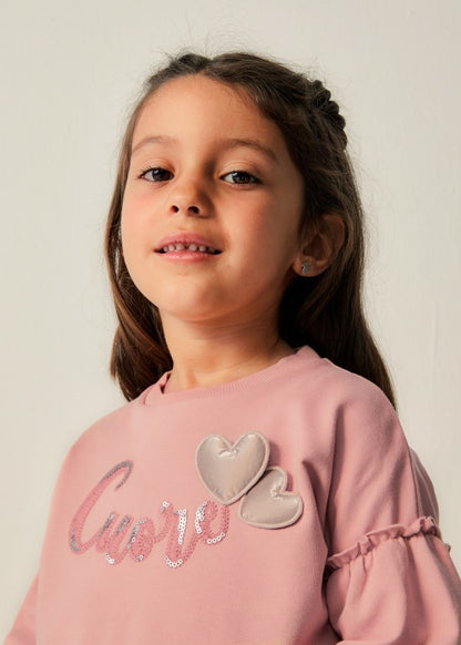 Sudadera estampada Better Cotton niña MAYORAL Ref. 13-04404-050 Nude
