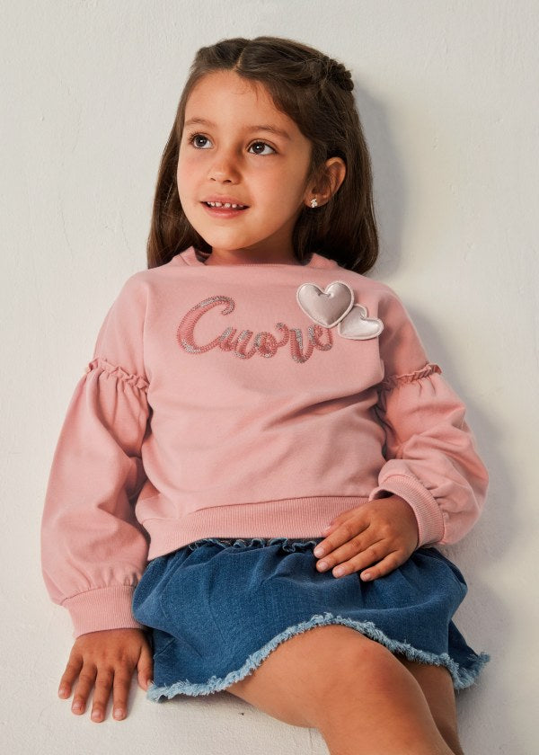Sudadera estampada Better Cotton niña MAYORAL Ref. 13-04404-050 Nude