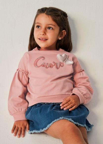 Sudadera estampada Better Cotton niña MAYORAL Ref. 13-04404-050 Nude