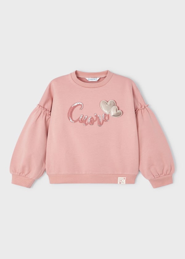 Sudadera estampada Better Cotton niña MAYORAL Ref. 13-04404-050 Nude