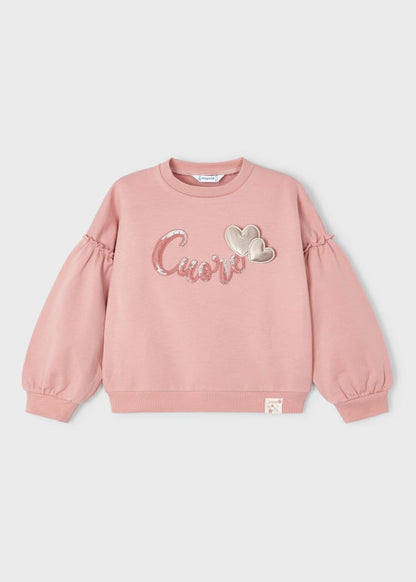 Sudadera estampada Better Cotton niña MAYORAL Ref. 13-04404-050 Nude