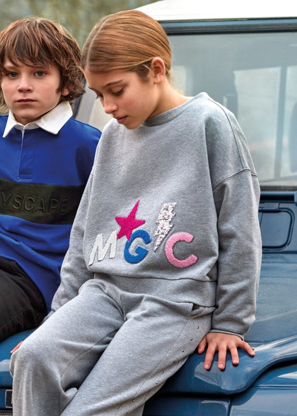 Pullover grafica MAYORAL Ref. 13/7405/93 Acero Vig