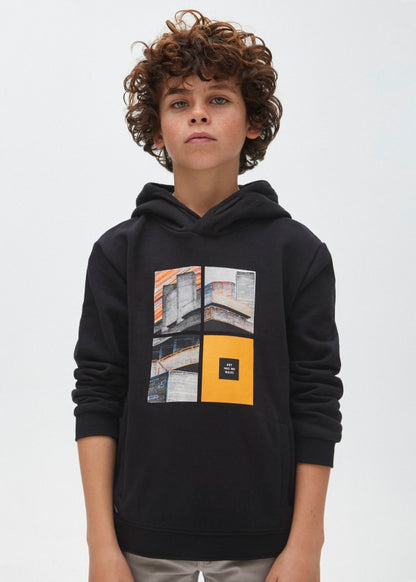Sudadera flamé Better Cotton chico  Ref. 13-07423-082 Negro
