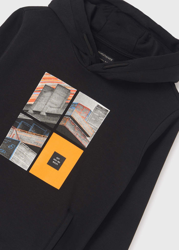 Sudadera flamé Better Cotton chico  Ref. 13-07423-082 Negro