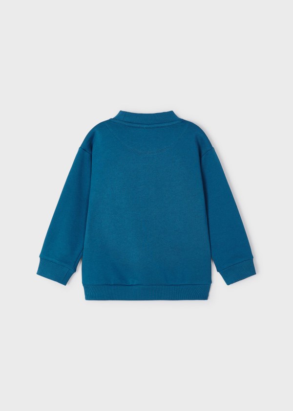 Sudadera hombro caído relieve niño MAYORAL  Ref. 13-04429-040 Atlantico