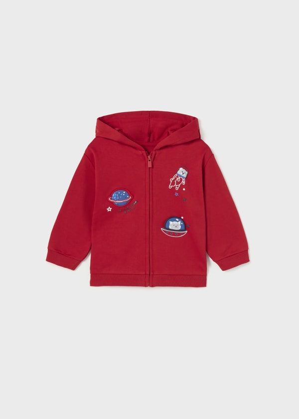 Sudadera interactiva capucha bebé  Ref. 13-02443-027 Rojo