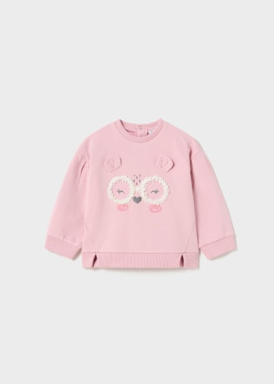 Sudadera relieve Better Cotton bebé Ref. 13-02414-095 Rosado