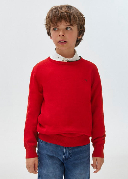 Suéter básico Better Cotton niño  Ref. 13-00354-077 Rojo