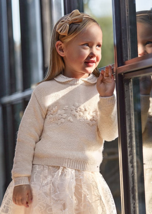 Suéter bordado poliéster reciclado niña MAYORAL Ref. 13-04301-067