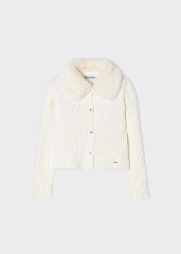 Rebeca tricot cuello pelo MAYORAL Ref. 13/4309/12 Garbanzo v
