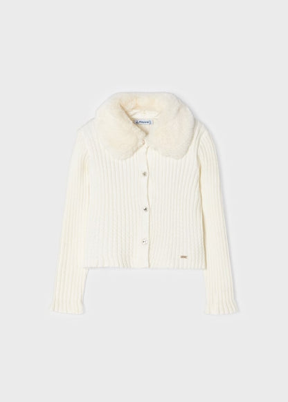 Rebeca tricot cuello pelo MAYORAL Ref. 13/4309/12 Garbanzo v