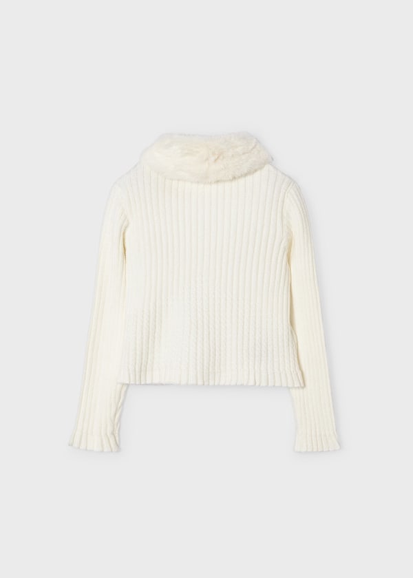 Rebeca tricot cuello pelo MAYORAL Ref. 13/4309/12 Garbanzo v