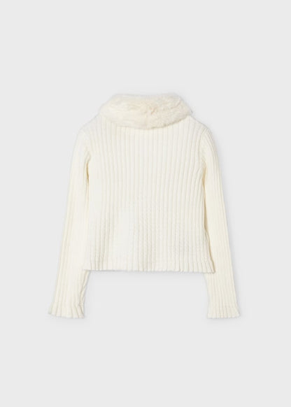 Rebeca tricot cuello pelo MAYORAL Ref. 13/4309/12 Garbanzo v