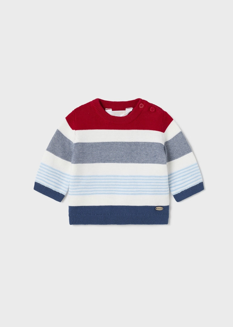 Suéter de tricotosa con algodón sostenible para recién nacido MAYORAL Ref. 23/1362/79 Rojo
