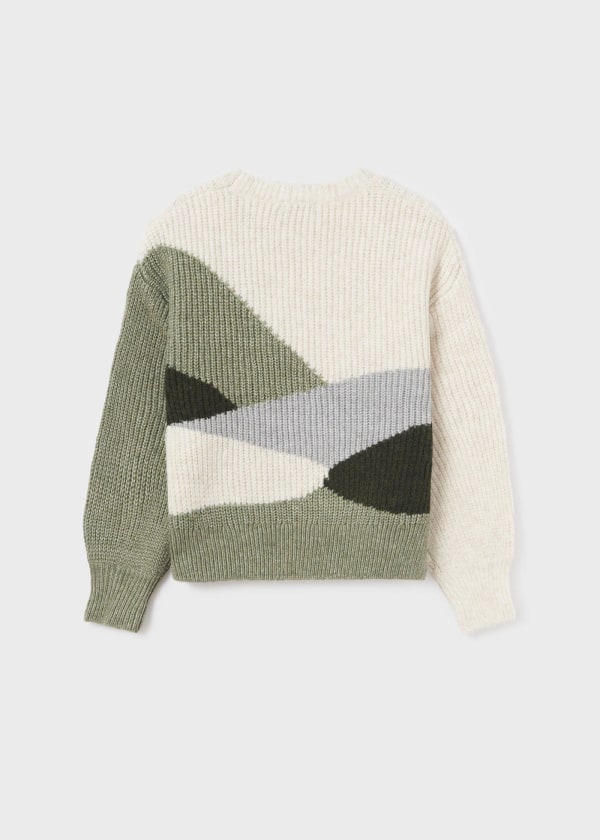 Suéter intarsia chica  Ref. 13-07306-058 Laurel