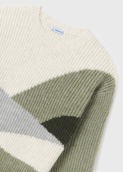 Suéter intarsia chica  Ref. 13-07306-058 Laurel