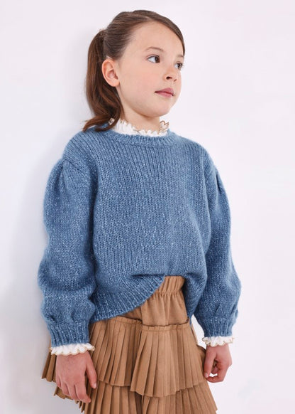 Suéter lentejuelas niña MAYORAL  Ref. 13-04302-073 Añil Vig