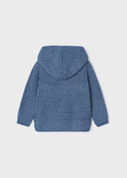 Suéter tricot capucha niña MAYORAL Ref. 13-04317-036 Añil