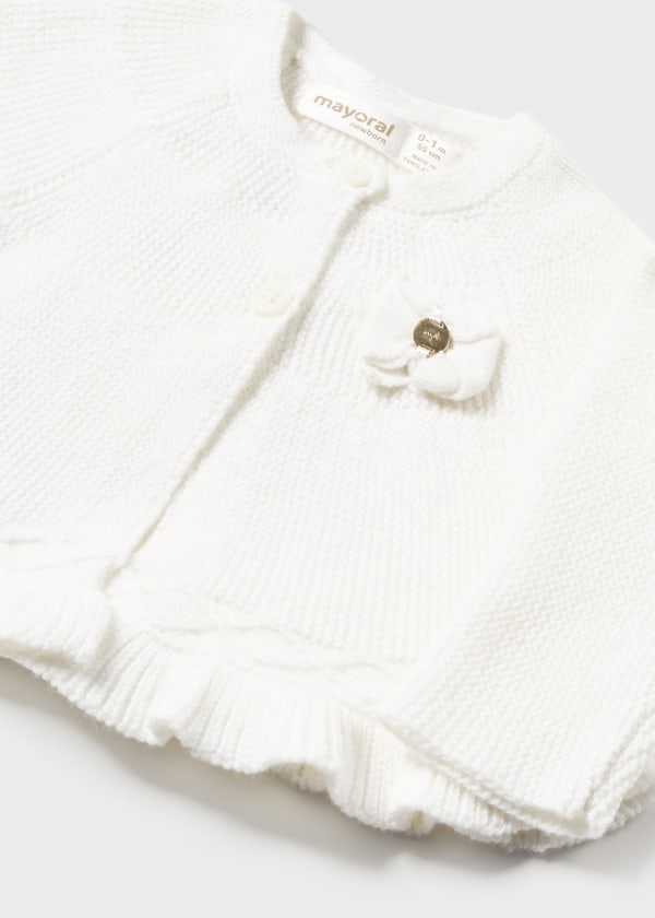 Rebeca larga tricot para bebé MAYORAL Ref. 13/2303/74 Crudo