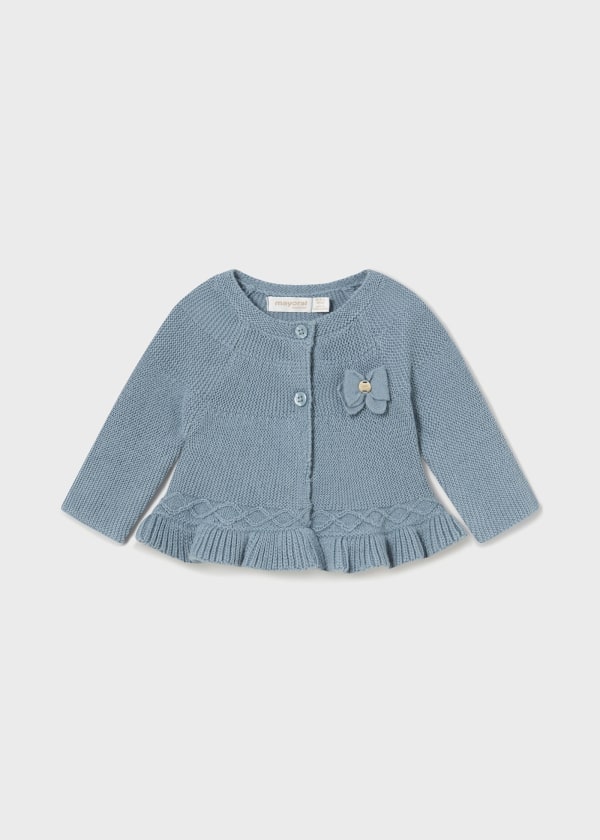 Rebeca larga tricot para bebé MAYORAL Ref. 13/2303/73 Nieve