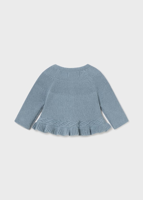 Rebeca larga tricot para bebé MAYORAL Ref. 13/2303/73 Nieve