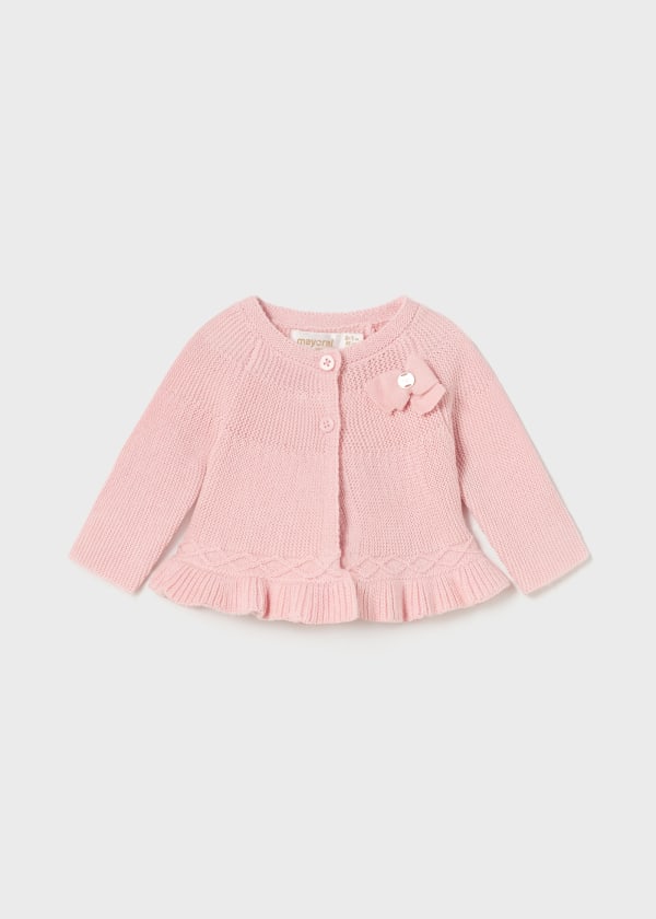 Suéter tricot recién nacido Ref. 13-02303-072 Rosa Baby