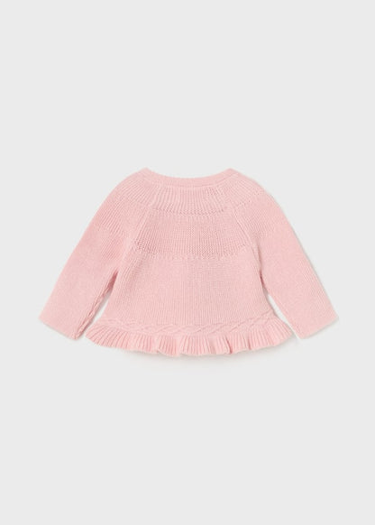 Suéter tricot recién nacido Ref. 13-02303-072 Rosa Baby