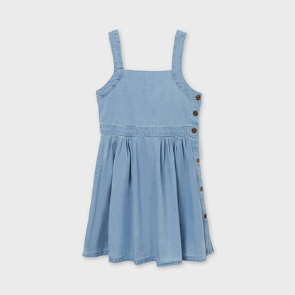 Vestido tejano de mezclilla para chica Sku 6933 Color 88 Claro