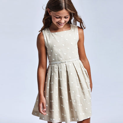 Vestido para chica MAYORAL con lunares Ref. 6921/3 Lino