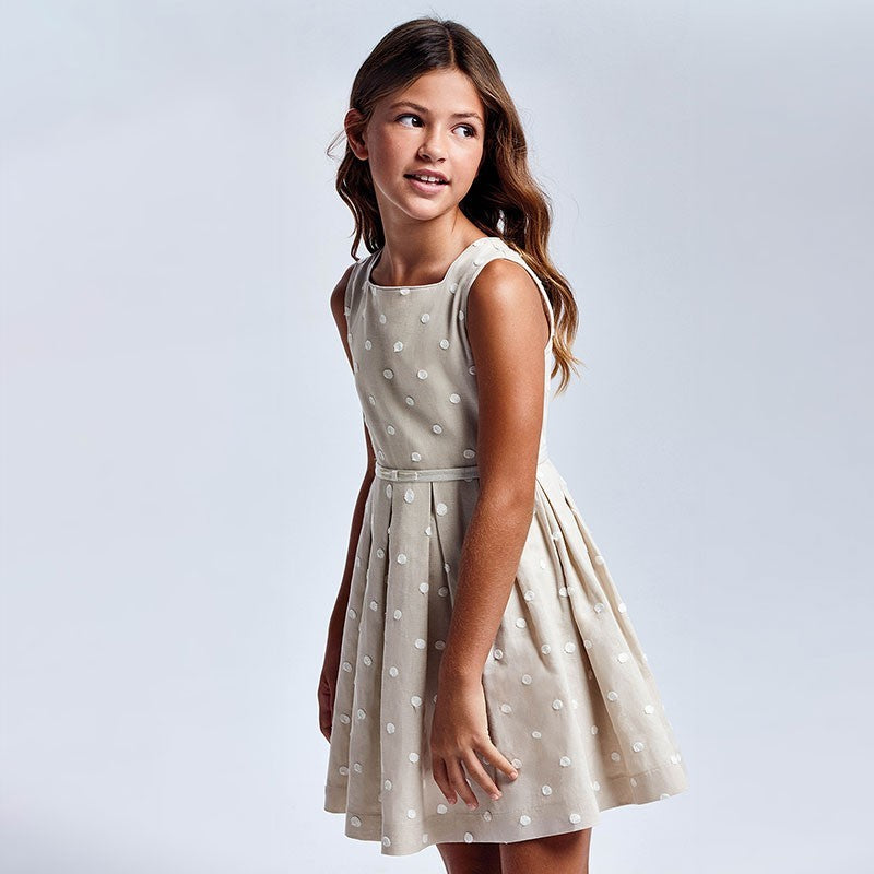 Vestido para chica MAYORAL con lunares Ref. 6921/3 Lino