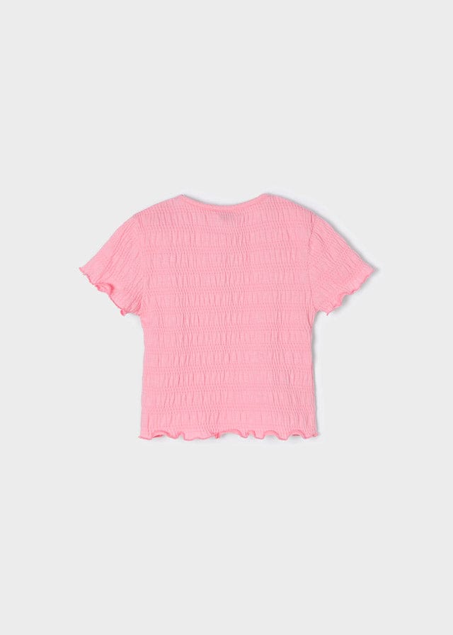 Camiseta M/C Jacquard Elastico Sku 3030 Color 62 Malva