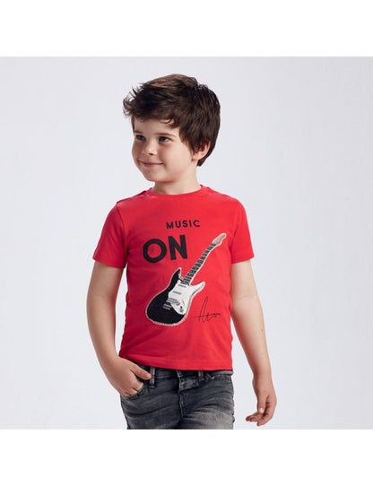 Camisa M/C para niño MAYORAL Ref. 3048/62 Cyber Red