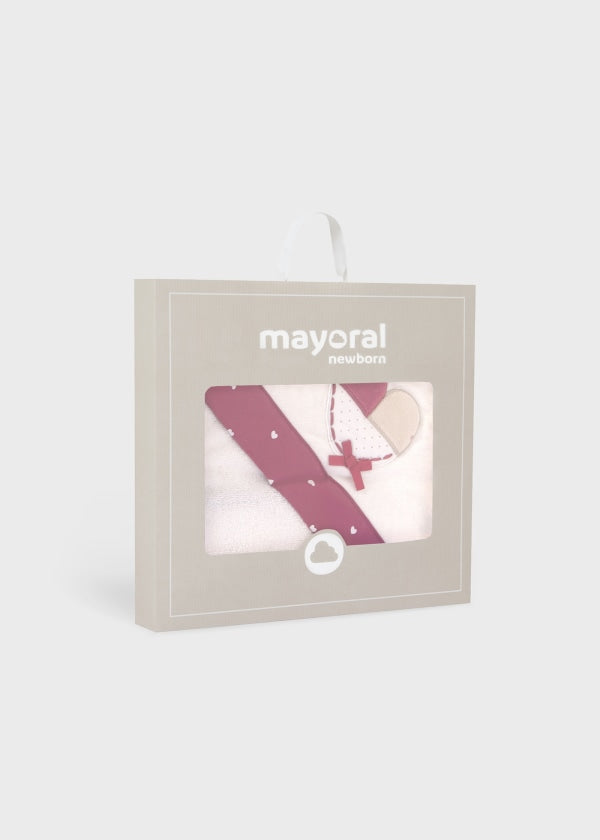 Toalla bordado para bebé MAYORAL Ref. 13/9374/22 Berenjena