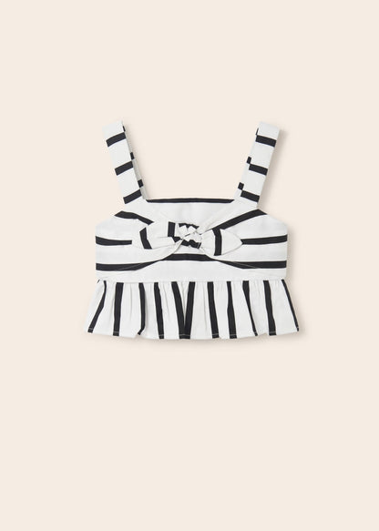 Top estampado con adorno de moño para chica MAYORAL Ref. 23/6065/66 Blanco