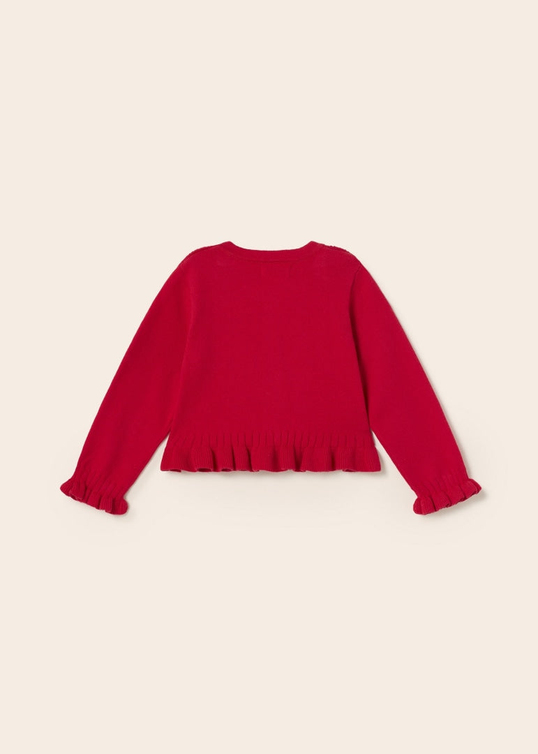 Torera de tricot con algodón sostenible para bebé Art. 23-01366-054 Rojo