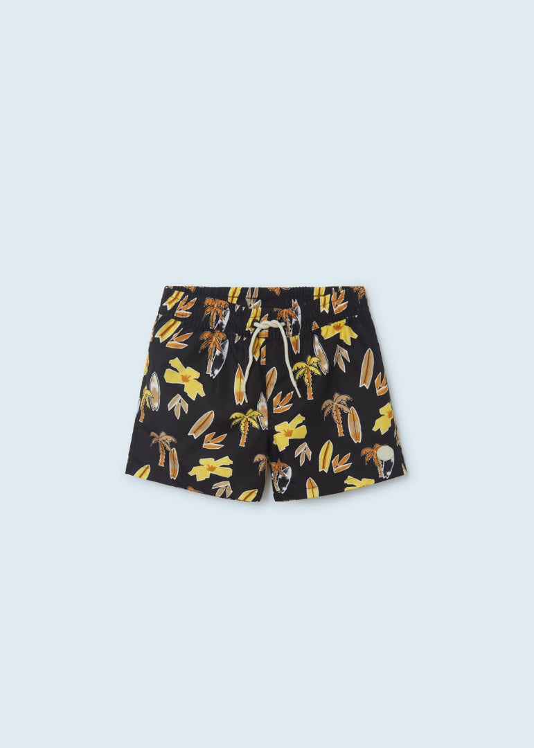 Traje de baño con estampado de poliéster reciclado para chico Art. 23-06663-087 Negro