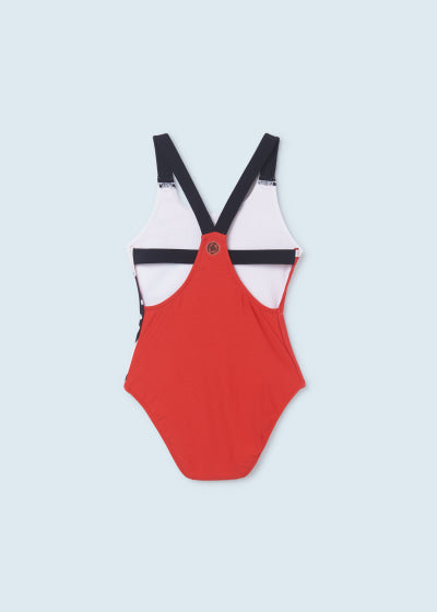 Traje de baño con motivo estampado para chica Sku 6757 Color 16 Rojo