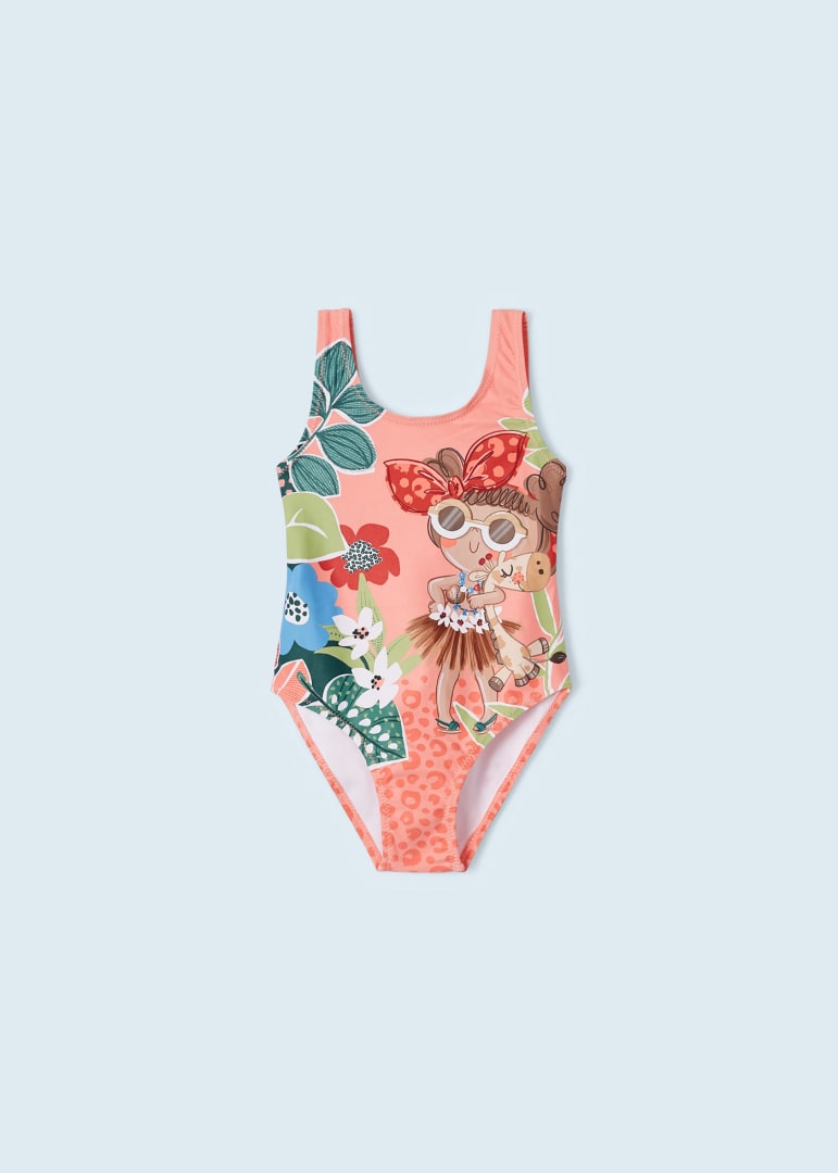 Traje de baño con motivo estampado para niña Art. 23-03793-021 Melocoton