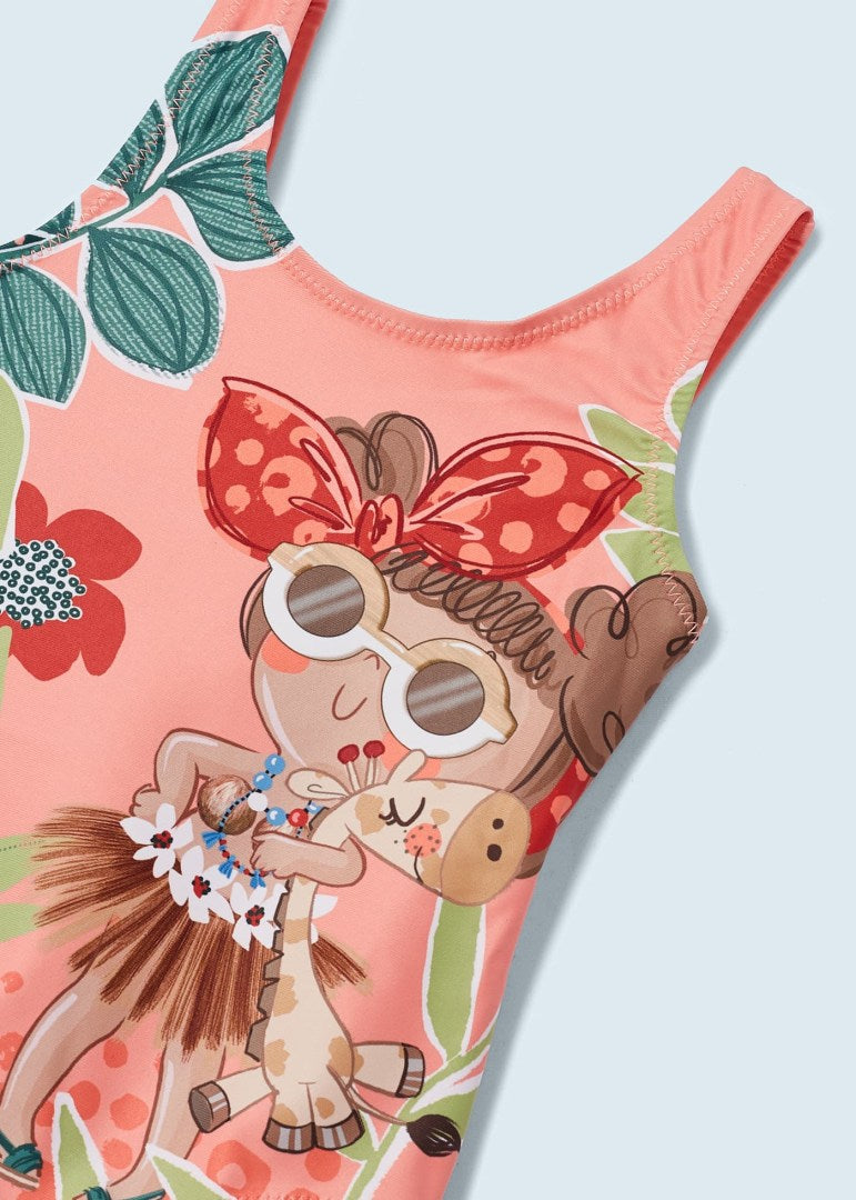 Traje de baño con motivo estampado para niña Art. 23-03793-021 Melocoton