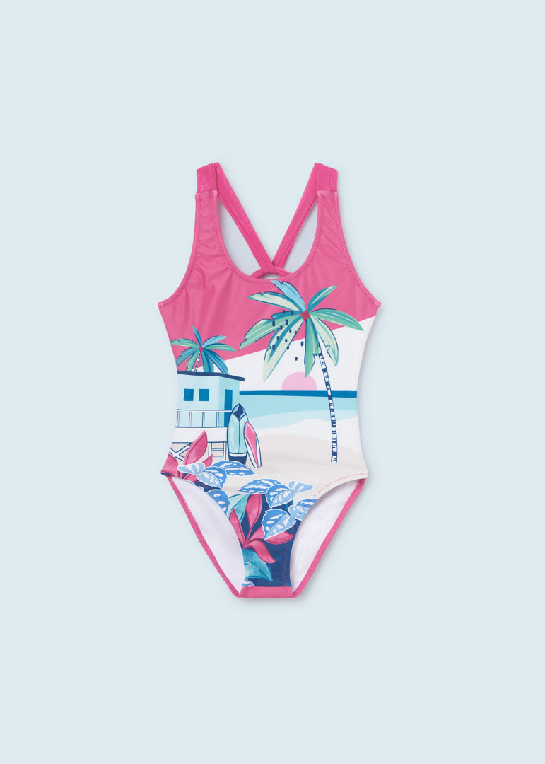 Traje de baño estampado para chica Art. 23-06756-019 Buganvilla