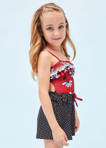 Traje de baño estampado para niña Art. 23-03791-011 Rojo