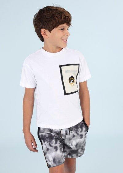 Top de tirantes estampado para chica Sku 6664 Color 88 Grafito