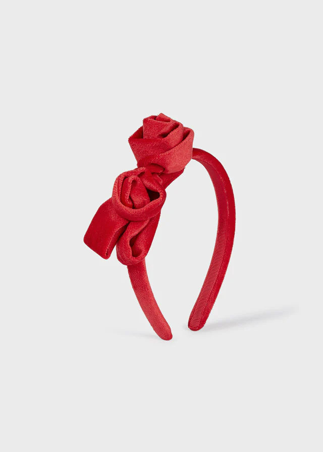 Diadema Terciopelo para bebé niña MAYORAL Ref. 10291/73 Rojo